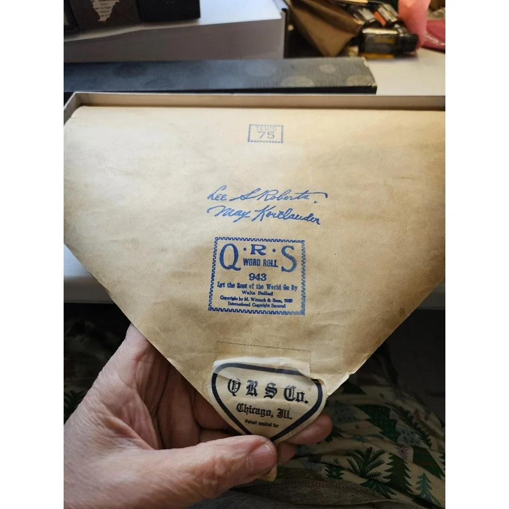 Lot of 12 Old Player Piano Rolls / QRS (D)